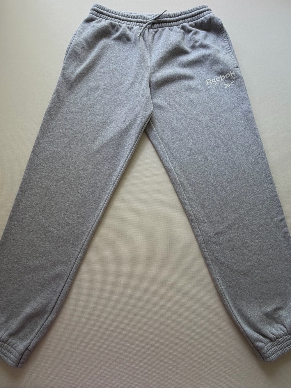 Reebok Gray Men's Jogger Sweatpants with Logo